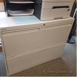 Artopex off-White 2 Drawer Lateral File Cabinet Artopex off-White 2 Drawer Lateral File Cabinet